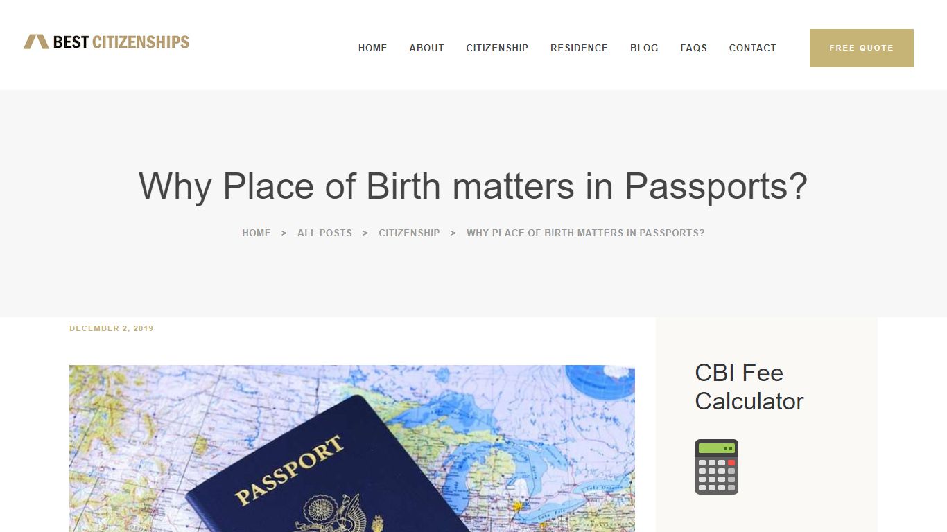 Why Place of Birth matters in Passports? - Best Citizenships